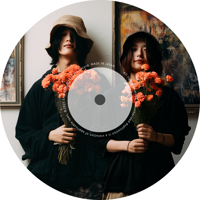 回転するレコード画像